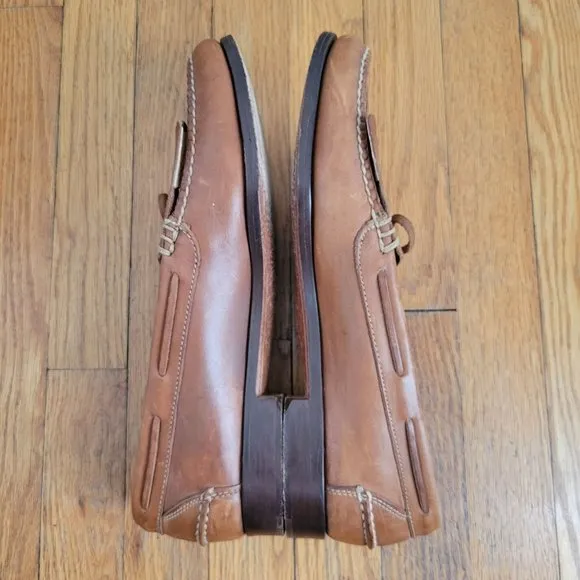 Cole Haan Country 11.5D Brown Leather Kiltie Tassel Loafers Handcrafted Brazil 3