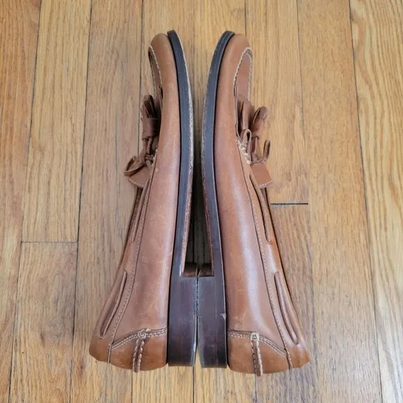 Cole Haan Country 11.5D Brown Leather Kiltie Tassel Loafers Handcrafted Brazil 3