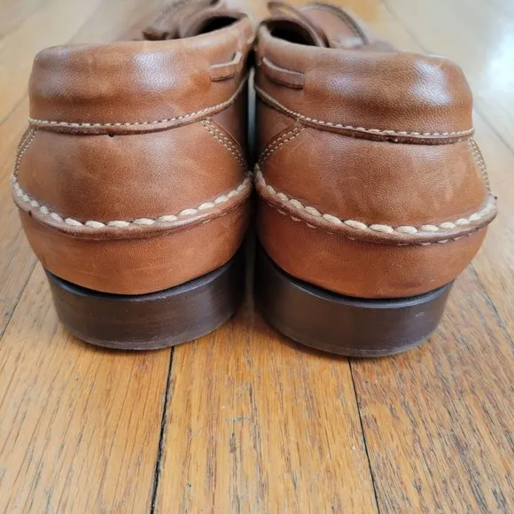 Cole Haan Country 11.5D Brown Leather Kiltie Tassel Loafers Handcrafted Brazil 3