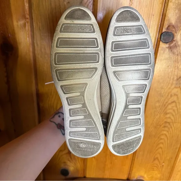 Cole Haan Cream Knit Sneakers