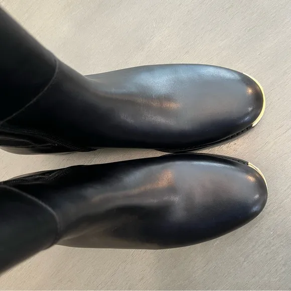 Cole Haan Grand Ambition Huntington Over-the-Knee Tall Boot Black Leather 6.5