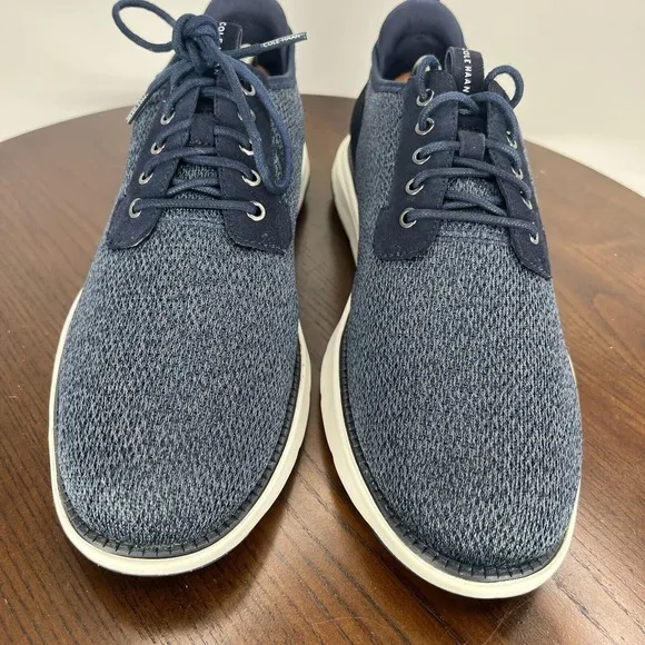 Cole Haan Grand Atlantic Sneakers Men's 11.5M Blue Knit Lace Up Shoes C36591