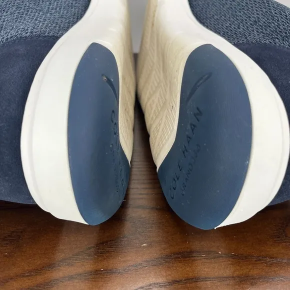 Cole Haan Grand Atlantic Sneakers Men's 11.5M Blue Knit Lace Up Shoes C36591