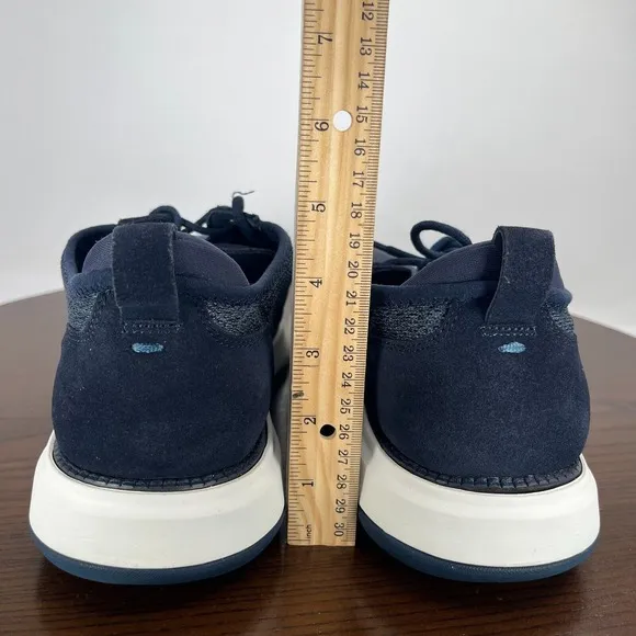 Cole Haan Grand Atlantic Sneakers Men's 11.5M Blue Knit Lace Up Shoes C36591