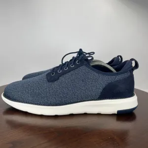 Cole Haan Grand Atlantic Sneakers Men's 11.5M Blue Knit Lace Up Shoes C36591