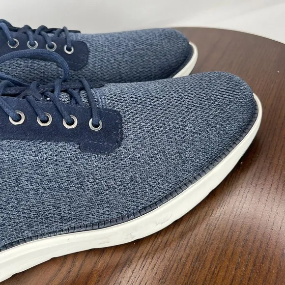 Cole Haan Grand Atlantic Sneakers Men's 11.5M Blue Knit Lace Up Shoes C36591