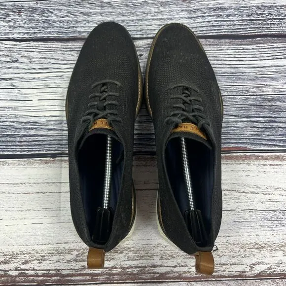 Cole Haan Grand Evolution Stitchlite Wingtip Black Oxfords C32152 Men’s Size 13