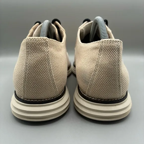Cole Haan Grand OS Knit Oxfords Men’s 11 M Tan Plaid Toe Sneakers C27447