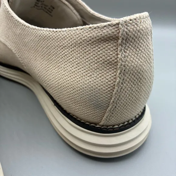 Cole Haan Grand OS Knit Oxfords Men’s 11 M Tan Plaid Toe Sneakers C27447