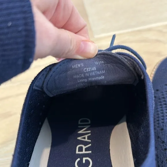 Cole Haan GrandPro Knit Runner Sneakers in Navy Blue Size 10.5