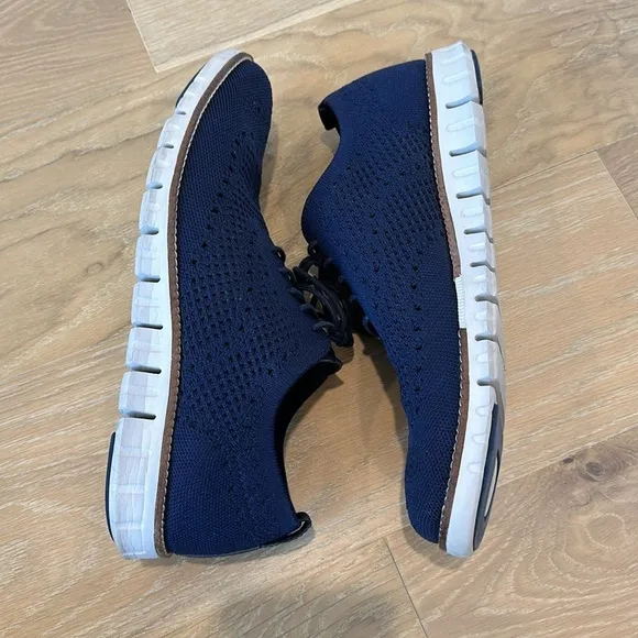 Cole Haan GrandPro Knit Runner Sneakers in Navy Blue Size 10.5