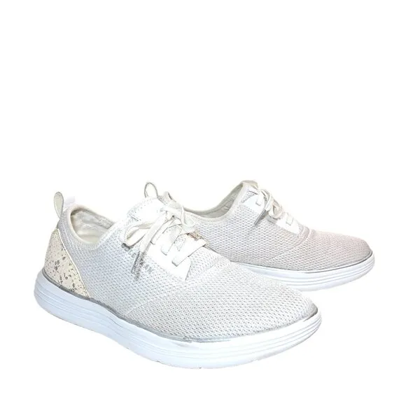 Cole Haan Grandsport Journey Sneakers Womens 8.5 White Knit Python Print