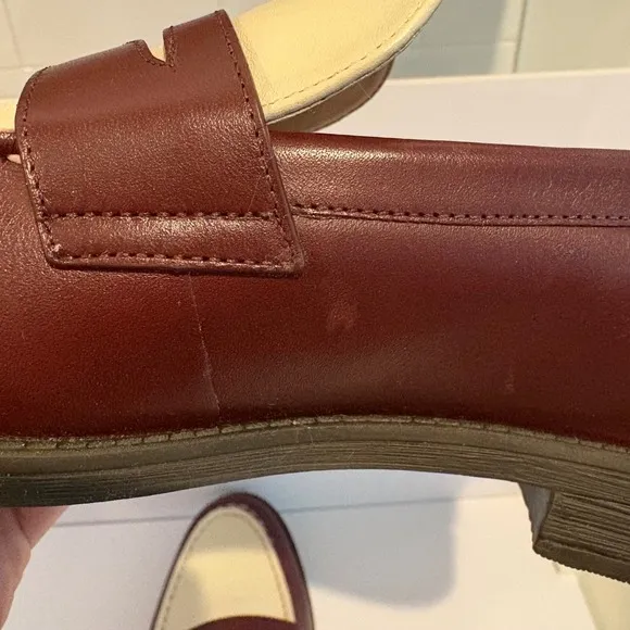 Cole Haan Lana Lux Cuoio-Ivory Penny Loafers Womens Size 9