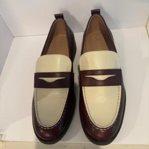 Cole Haan Lana Lux Cuoio-Ivory Penny Loafers Womens Size 9