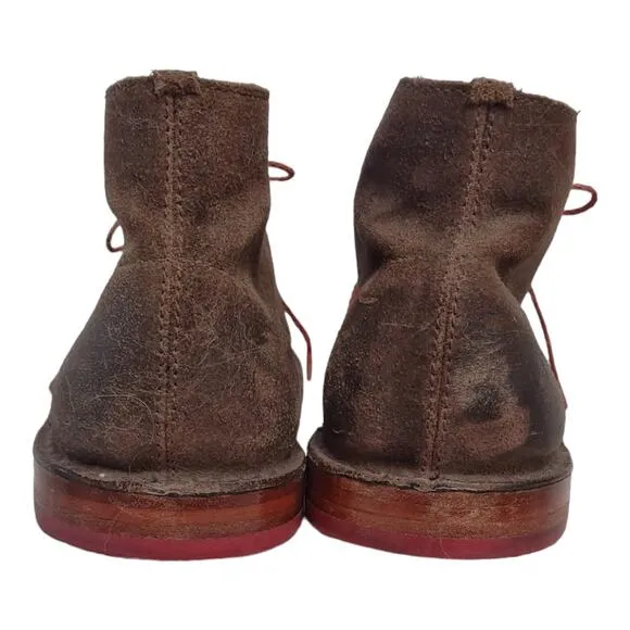 COLE HAAN Mens Brown Chukka Ankle Boots Sz 11 Leather Basic Suede Casual Shoes
