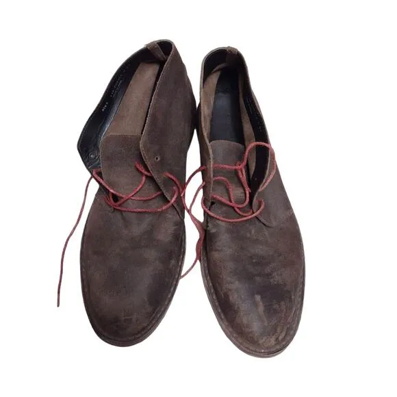 COLE HAAN Mens Brown Chukka Ankle Boots Sz 11 Leather Basic Suede Casual Shoes