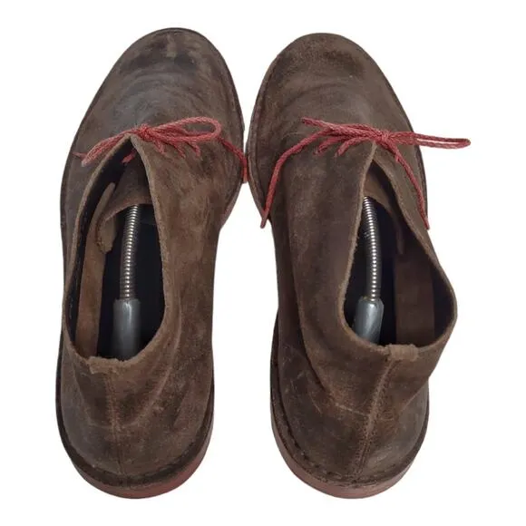 COLE HAAN Mens Brown Chukka Ankle Boots Sz 11 Leather Basic Suede Casual Shoes