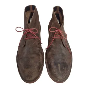 COLE HAAN Mens Brown Chukka Ankle Boots Sz 11 Leather Basic Suede Casual Shoes