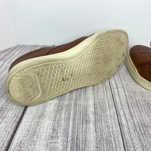 Cole Haan Men's Grand Crosscourt Leather Wingtip Sneakers Style C35974 Sz 12M