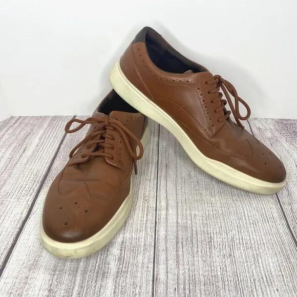 Cole Haan Men's Grand Crosscourt Leather Wingtip Sneakers Style C35974 Sz 12M