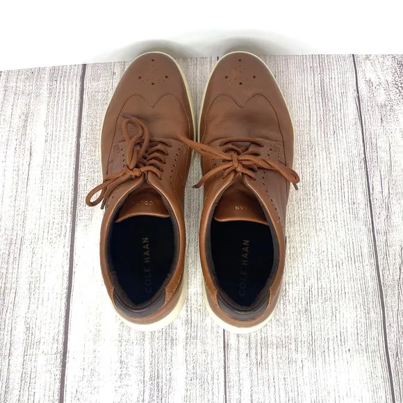 Cole Haan Men's Grand Crosscourt Leather Wingtip Sneakers Style C35974 Sz 12M
