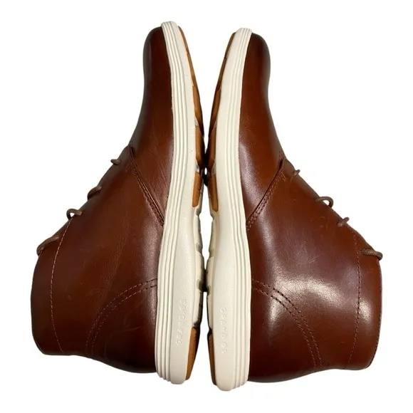 Cole Haan Mens Grand Tour sz 8 M Chukka Boots Woodbury and Ivory Soles NWOB