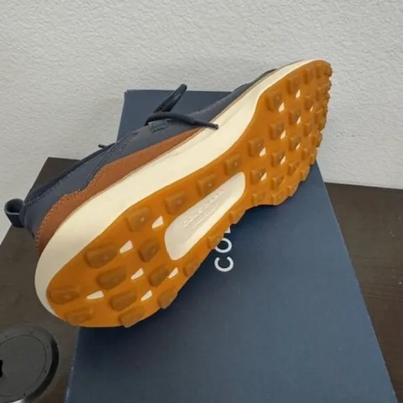 COLE HAAN Men's GrandMøtion II Stitchlite™ Sneakers Navy/Tan 9.5
