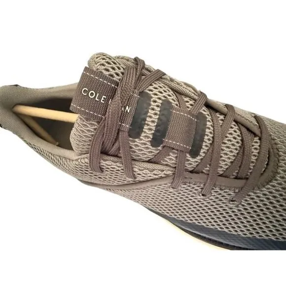 Cole Haan Mens Gray Mesh Brown Suede Zero Grand Atlantic Sneakers Sz 8.5 NEW