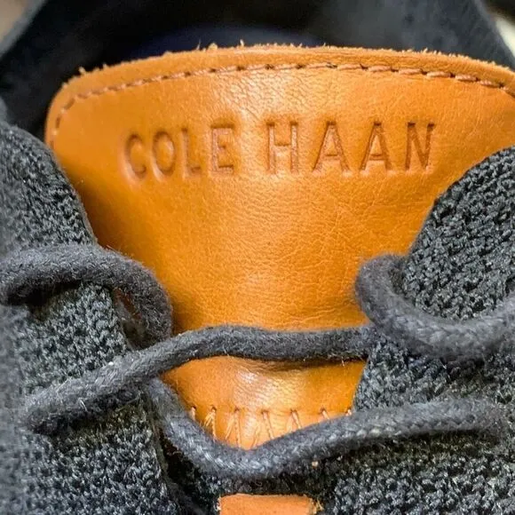 Cole Haan Men’s Size 13 Knit 2.ZeroGrand Comfort Oxford Sneakers Black Shoes