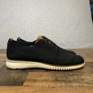 Cole Haan Men’s Size 13 Knit 2.ZeroGrand Comfort Oxford Sneakers Black Shoes