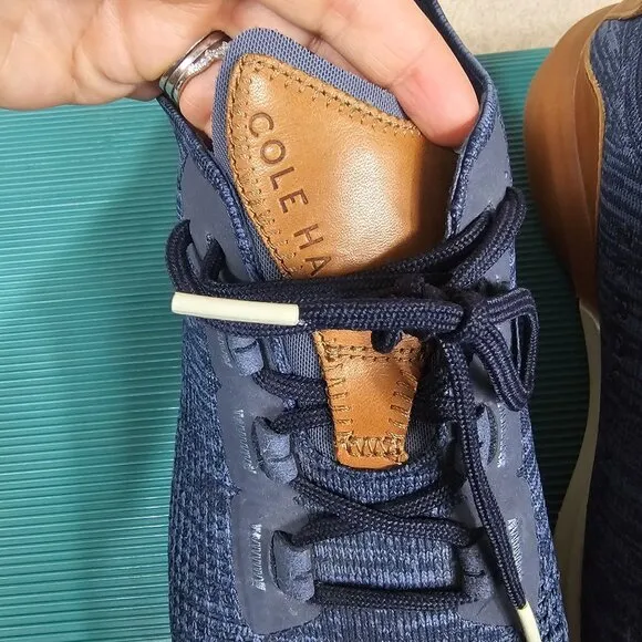 Cole Haan Mens ZeroGrand All Day Runner Sneakers Sz 10.5M Stitchlite Navy Active