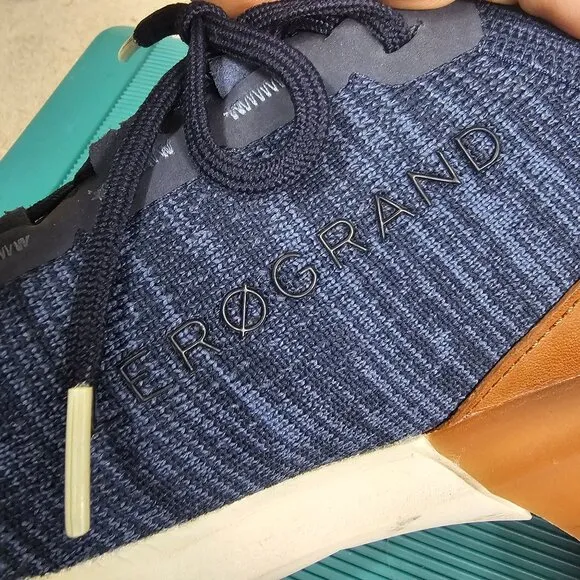 Cole Haan Mens ZeroGrand All Day Runner Sneakers Sz 10.5M Stitchlite Navy Active