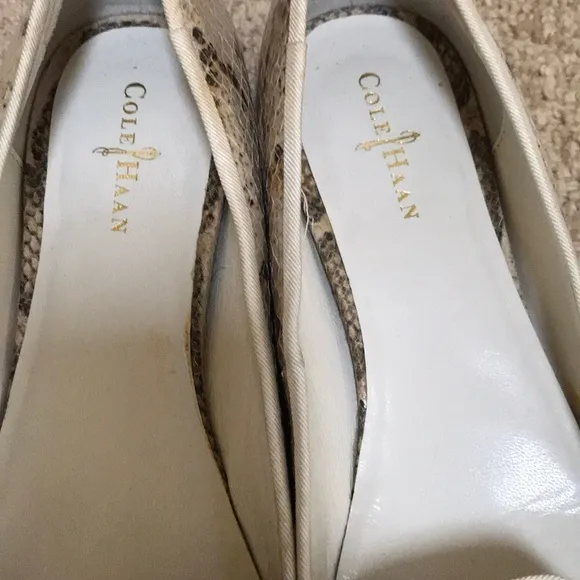 Cole Haan /Nike air size 7B faux snakeskin flats