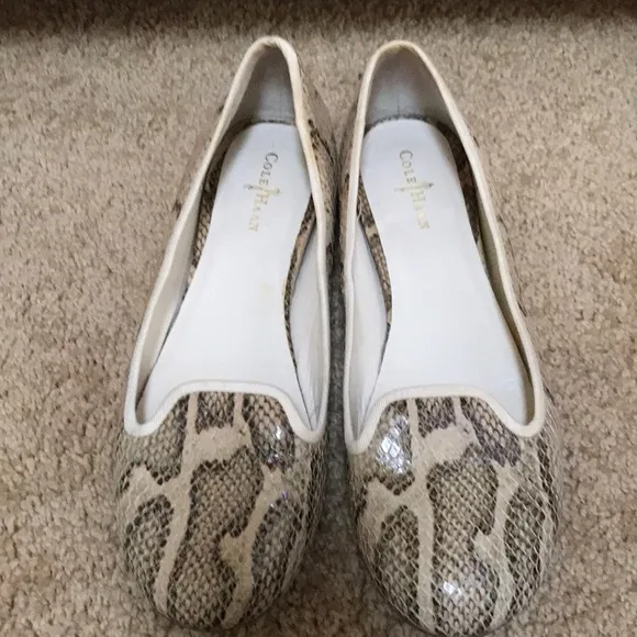 Cole Haan /Nike air size 7B faux snakeskin flats