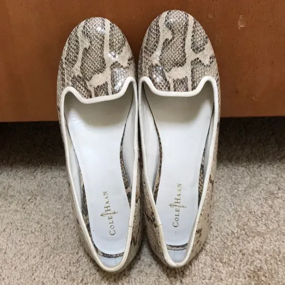 Cole Haan /Nike air size 7B faux snakeskin flats