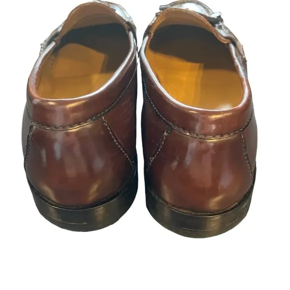 Cole Haan Pinch Tassel Loafer Mahogany Moccasin Detailing 10.5