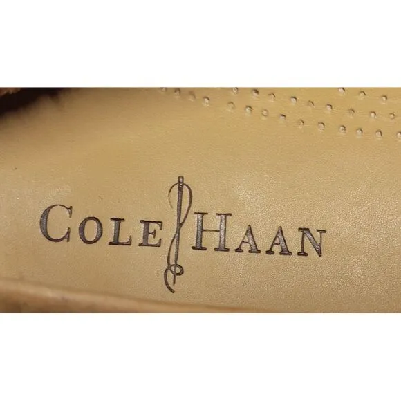 Cole Haan Pincher Men's Tan Leather Slip On Classic Loafer Shoes C08133 Size 9 M