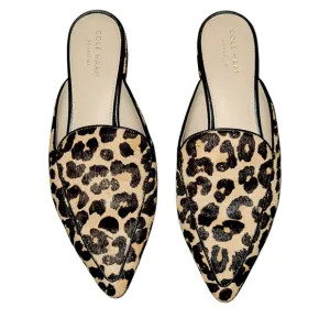 Cole Haan Piper calf hairon Leopard print Leather Flats/slides Women Size Sz 6B