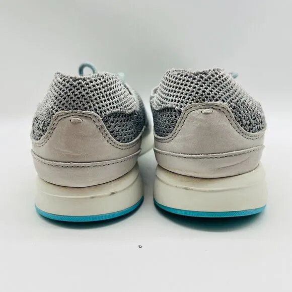 Cole Haan Shoes Mens 9 Gray Blue Oxford Stitchlite Knit Comfort Sneakers Wingtip