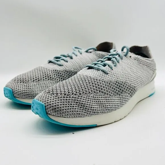 Cole Haan Shoes Mens 9 Gray Blue Oxford Stitchlite Knit Comfort Sneakers Wingtip