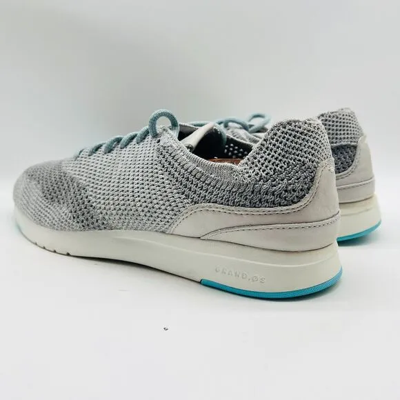 Cole Haan Shoes Mens 9 Gray Blue Oxford Stitchlite Knit Comfort Sneakers Wingtip