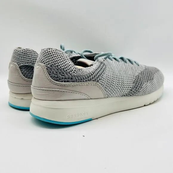 Cole Haan Shoes Mens 9 Gray Blue Oxford Stitchlite Knit Comfort Sneakers Wingtip