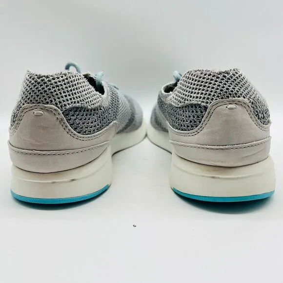 Cole Haan Shoes Mens 9 Gray Blue Oxford Stitchlite Knit Comfort Sneakers Wingtip