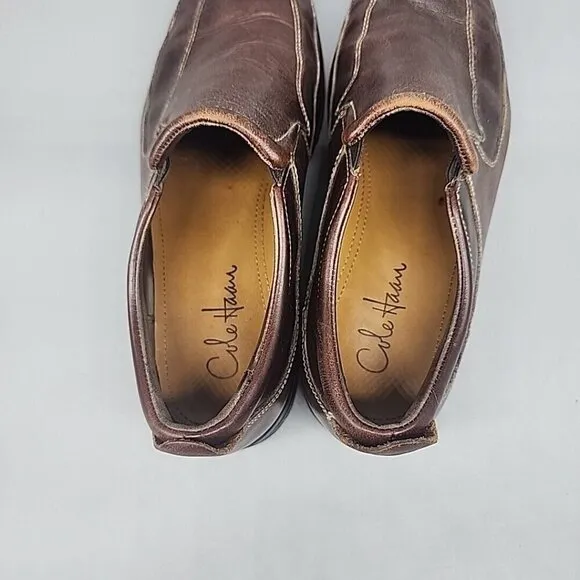 Cole Haan Shoes Mens 9.5 M Everett Air Stitched Bicycle Toe Loafer C06507 Brown