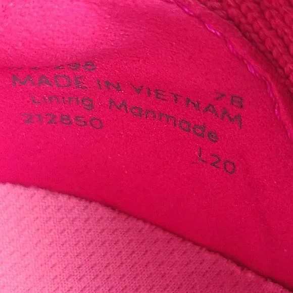 Cole Haan Women Sneakers Zerogrand Slip-On knit Fuschia Pink mismatch sz 7 &amp; 7.5