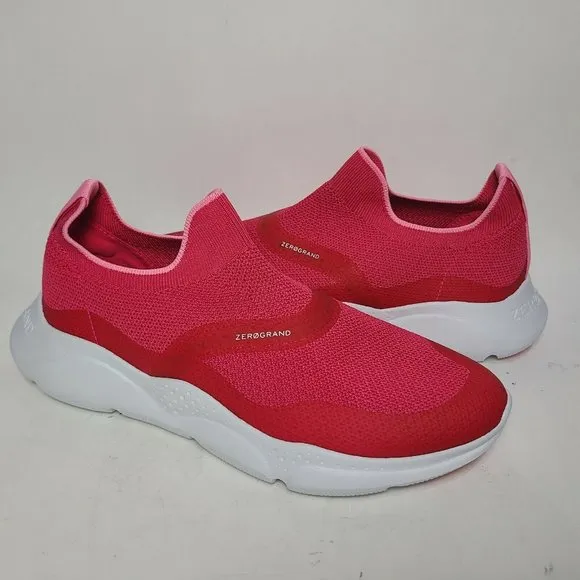 Cole Haan Women Sneakers Zerogrand Slip-On knit Fuschia Pink mismatch sz 7 &amp; 7.5