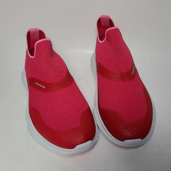 Cole Haan Women Sneakers Zerogrand Slip-On knit Fuschia Pink mismatch sz 7 &amp; 7.5