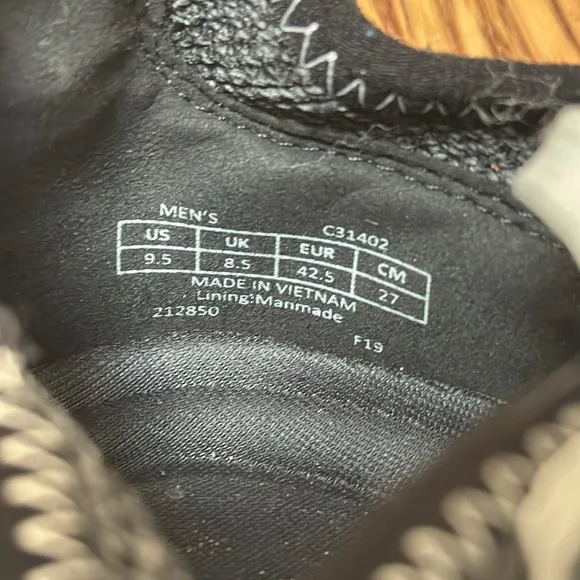 Cole Haan ZeroGrand dark gray knit lace up sneakers size 9.5