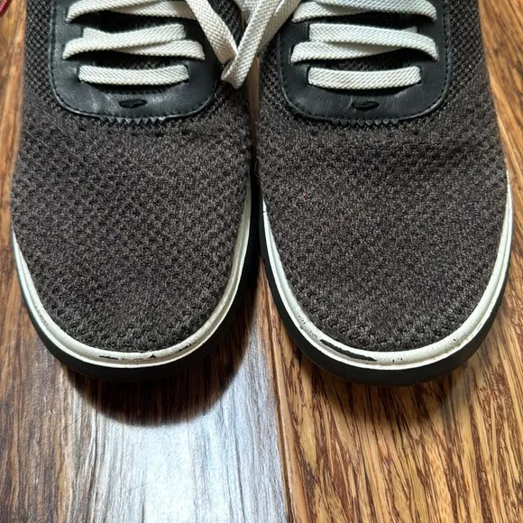 Cole Haan ZeroGrand dark gray knit lace up sneakers size 9.5