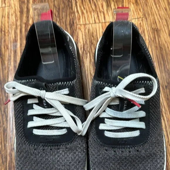 Cole Haan ZeroGrand dark gray knit lace up sneakers size 9.5